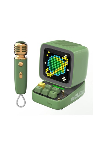 Divoom Divoom Ditoo Mic Retro Pixel Art Game Bluetooth Speaker Microphone Karaoke Function - Green 27190ES3FB0CFEGS_1