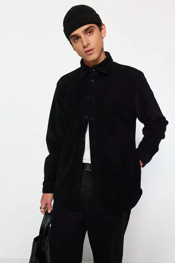 Men's button down fleece on sale shirts