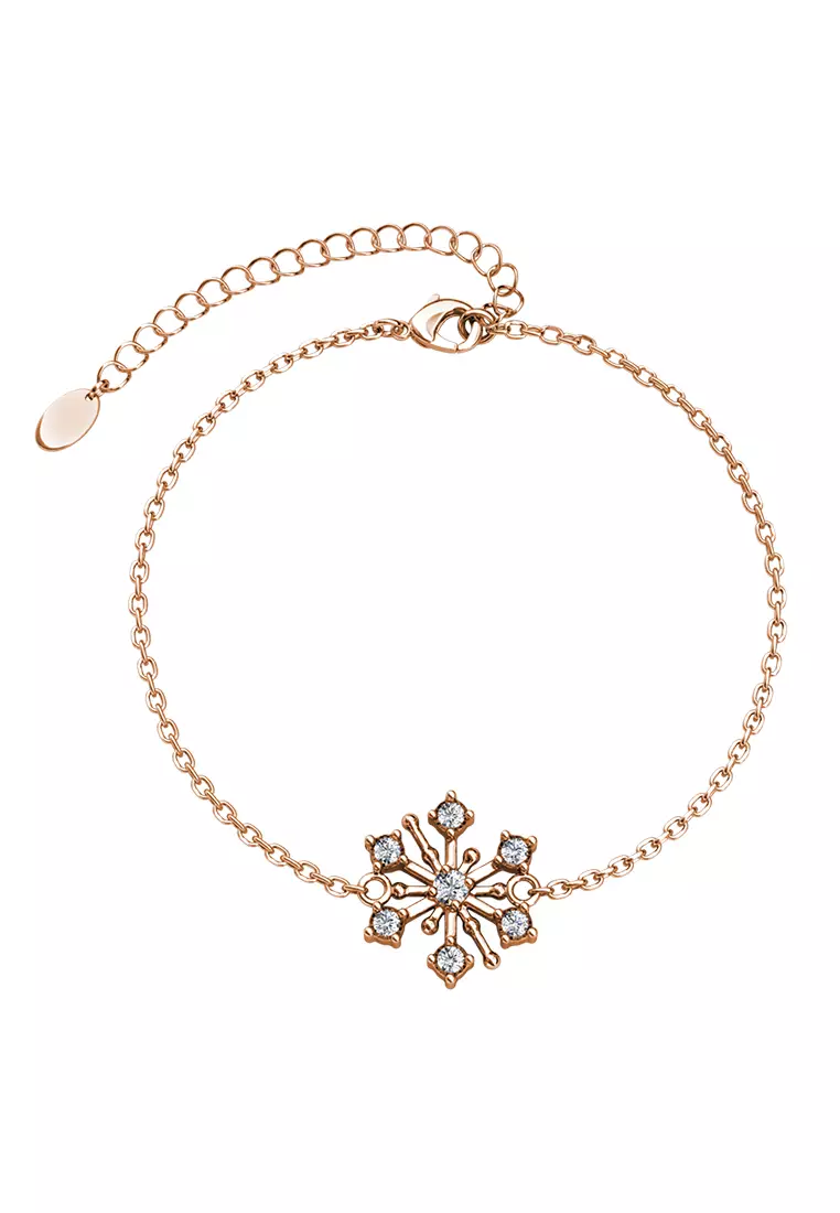 Snowflakers Bracelet RG - Gelang Crystal by Her Jewellery