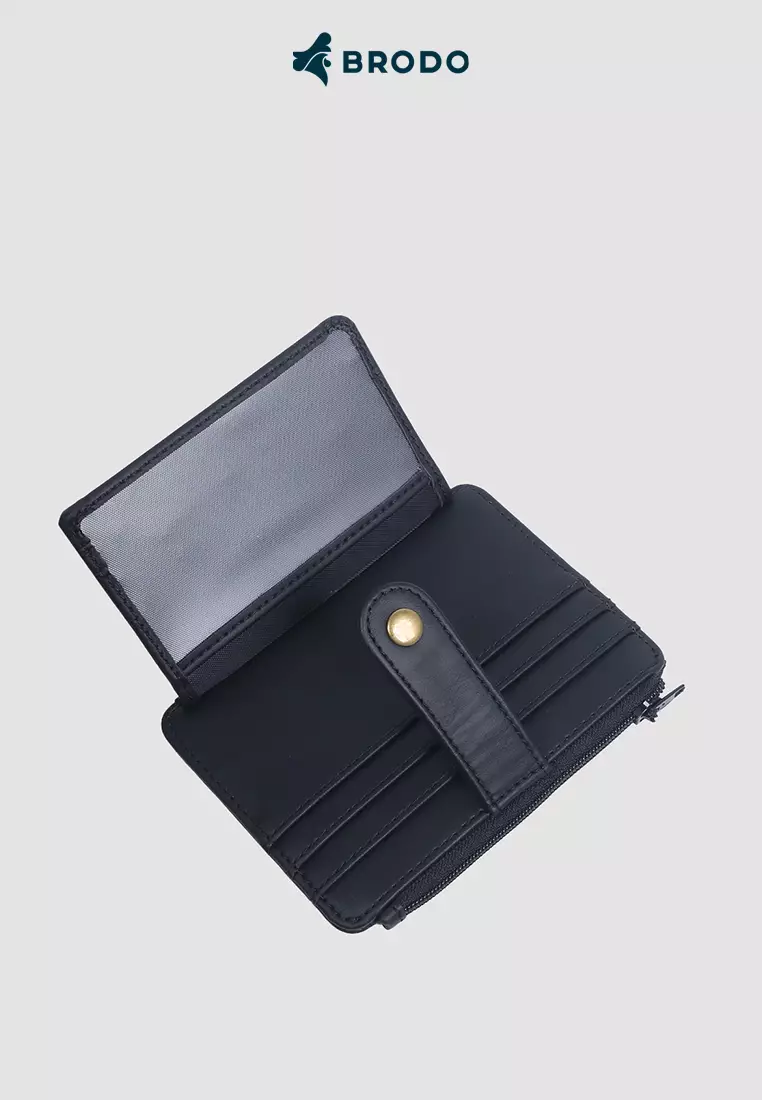 BRODO - Porto Synthetic Leather Card Wallet Black