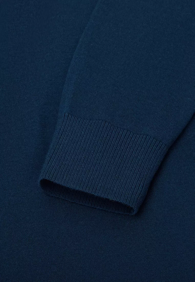 外搭V領精細純羊毛冷衫