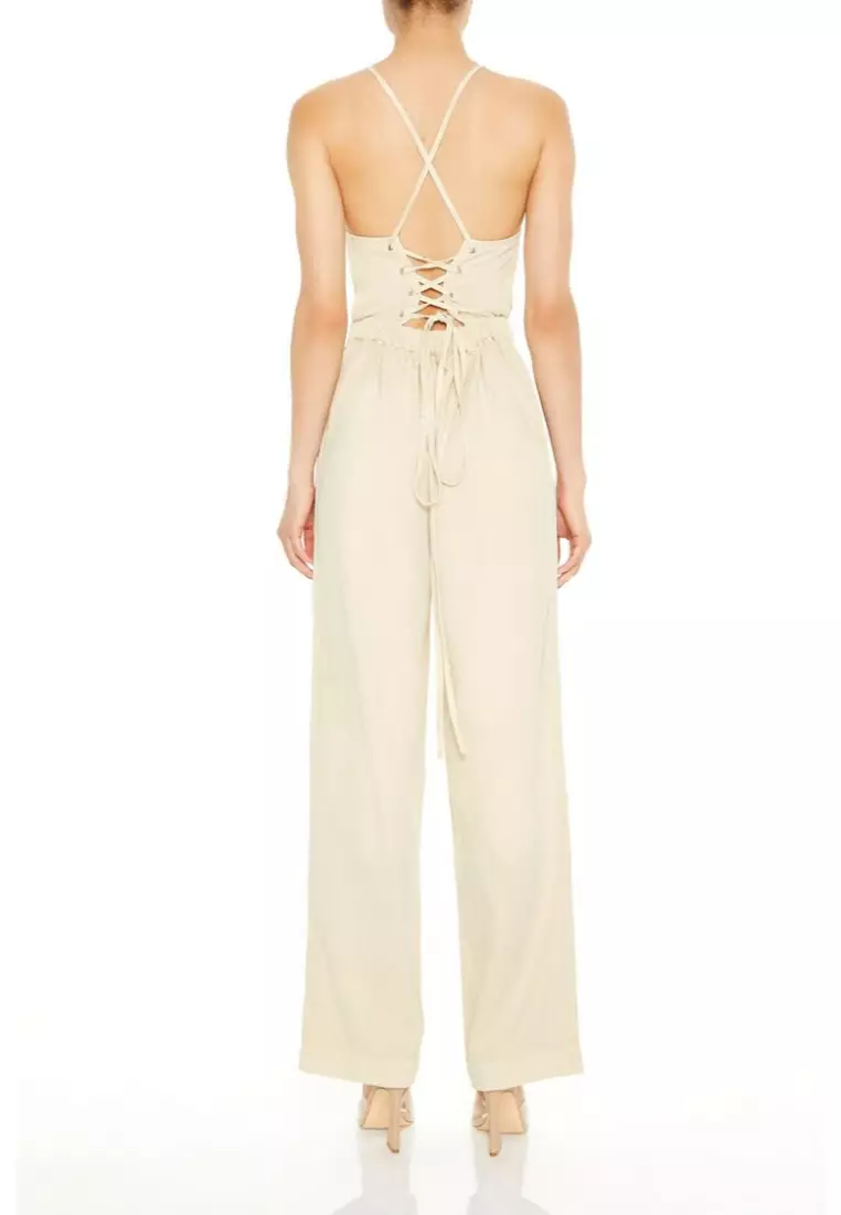 Forever 21 linen jumpsuit deals