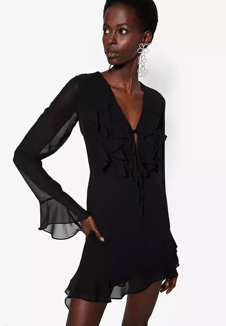Buy Trendyol Ruffle Mini Dress 2024 Online ZALORA Philippines