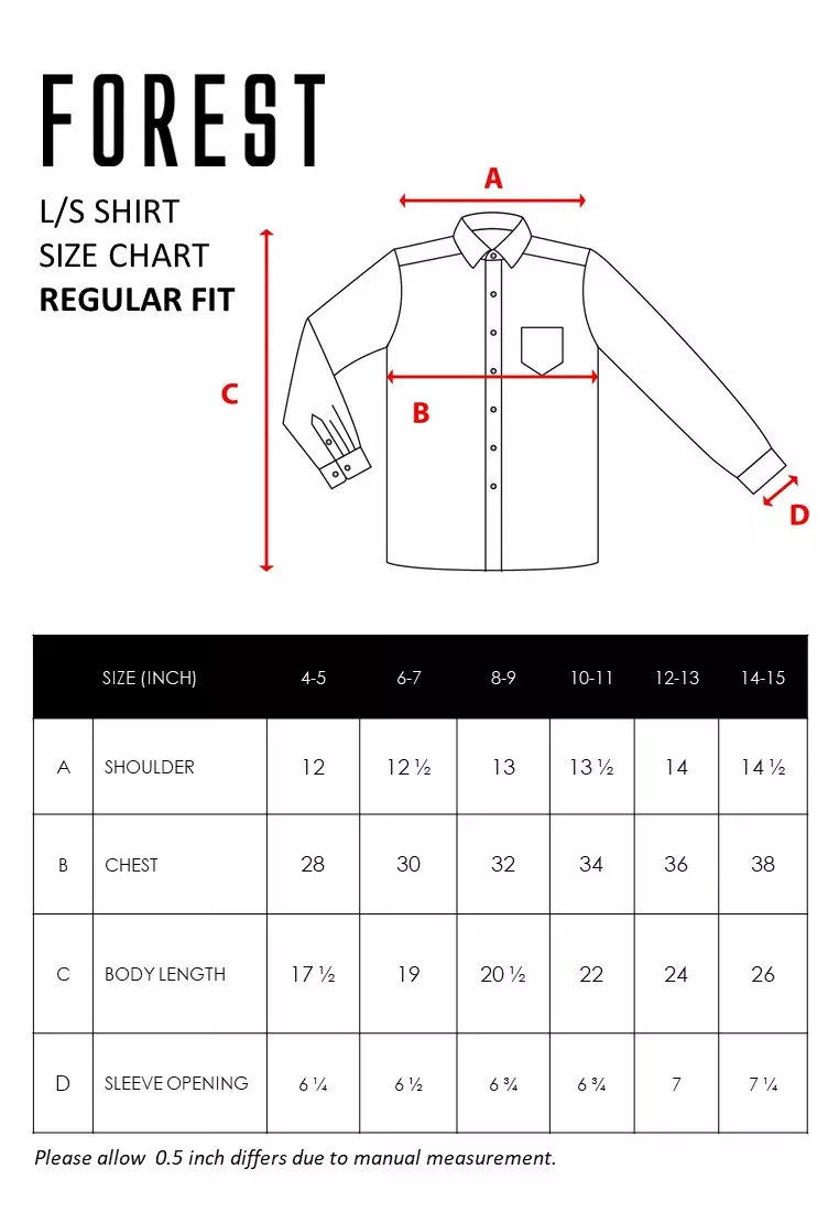 Forest Kids Boys Cotton Striped Long Sleeve Collar Shirt | Baju Kemeja Budak Lelaki Lengan Panjang - FK20262-31Blue