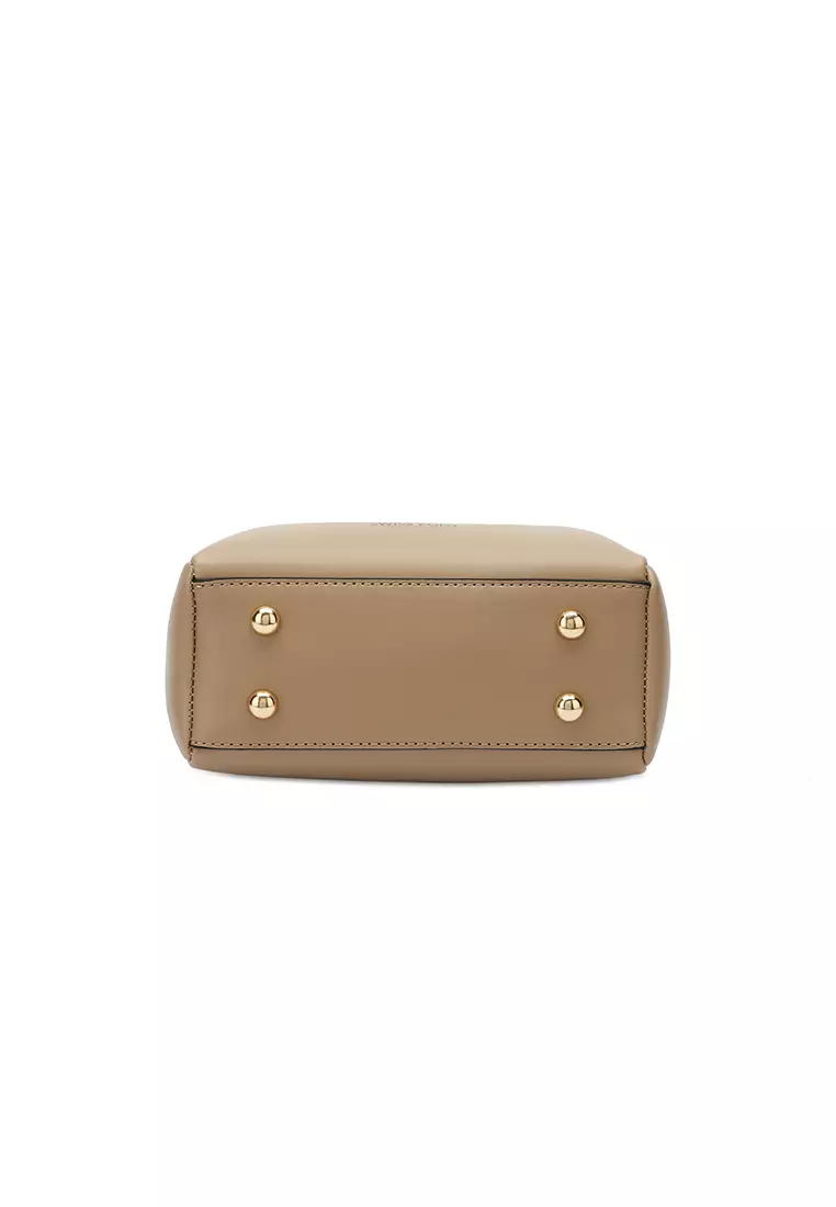 2-In-1 Top Handle Bag Sling Bag & Sling Bag (二合一 手拿袋 & 斜孭袋) - 米黃色