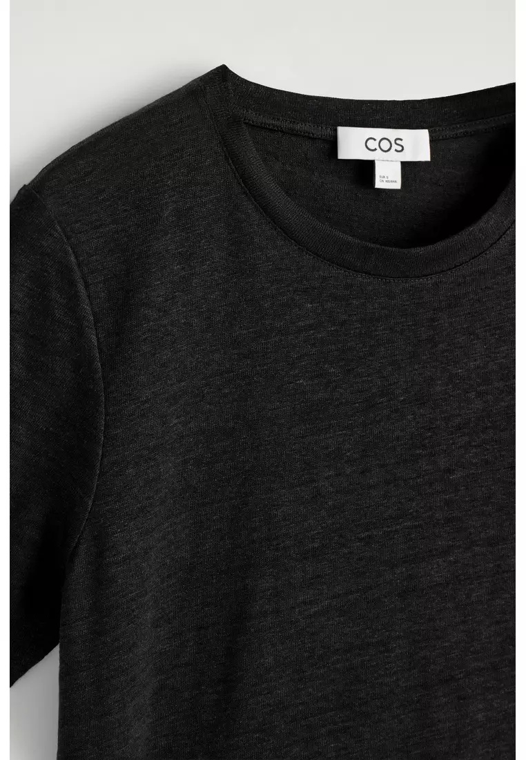 CREW-NECK LINEN T-SHIRT