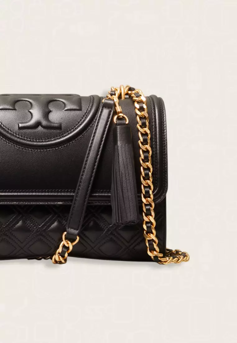 Tory Burch Fleming Convertible Shoulder Bag Black