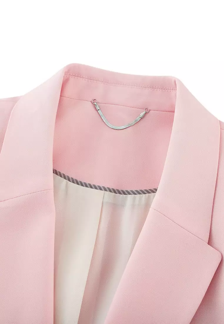 長袖修身西裝外套