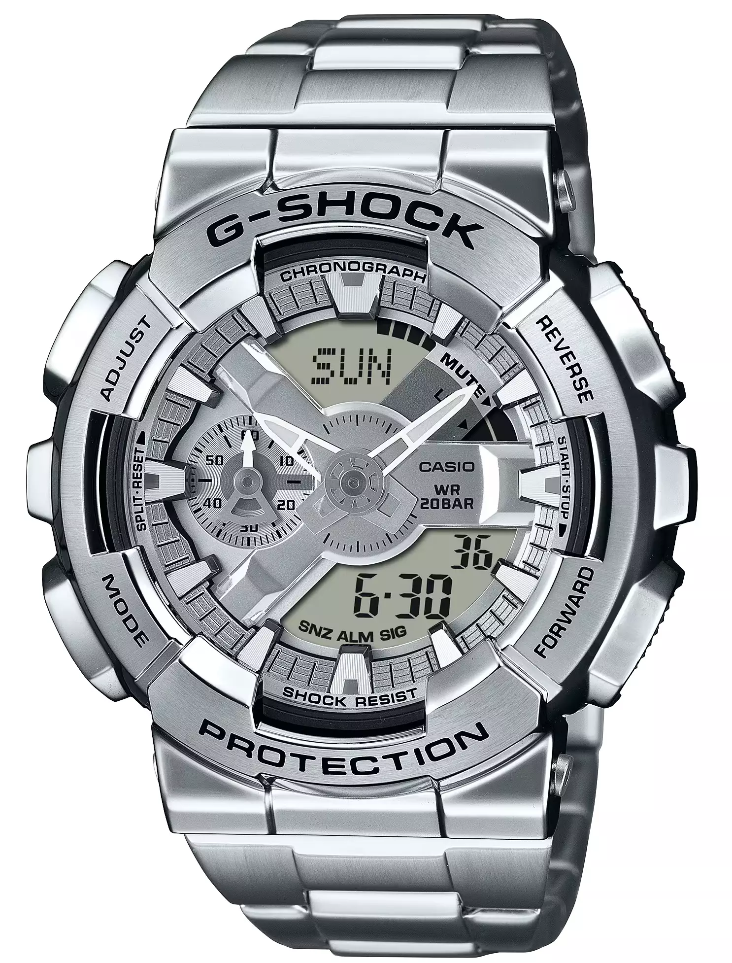 Men GM-110D-8A Silver Dualtime