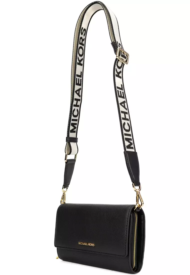 Michael kors jet set leather crossbody bag Sale