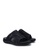 Louis Cuppers 黑色 Faux Leather Stitched Sandals DE2EBSHB6390D3GS_2