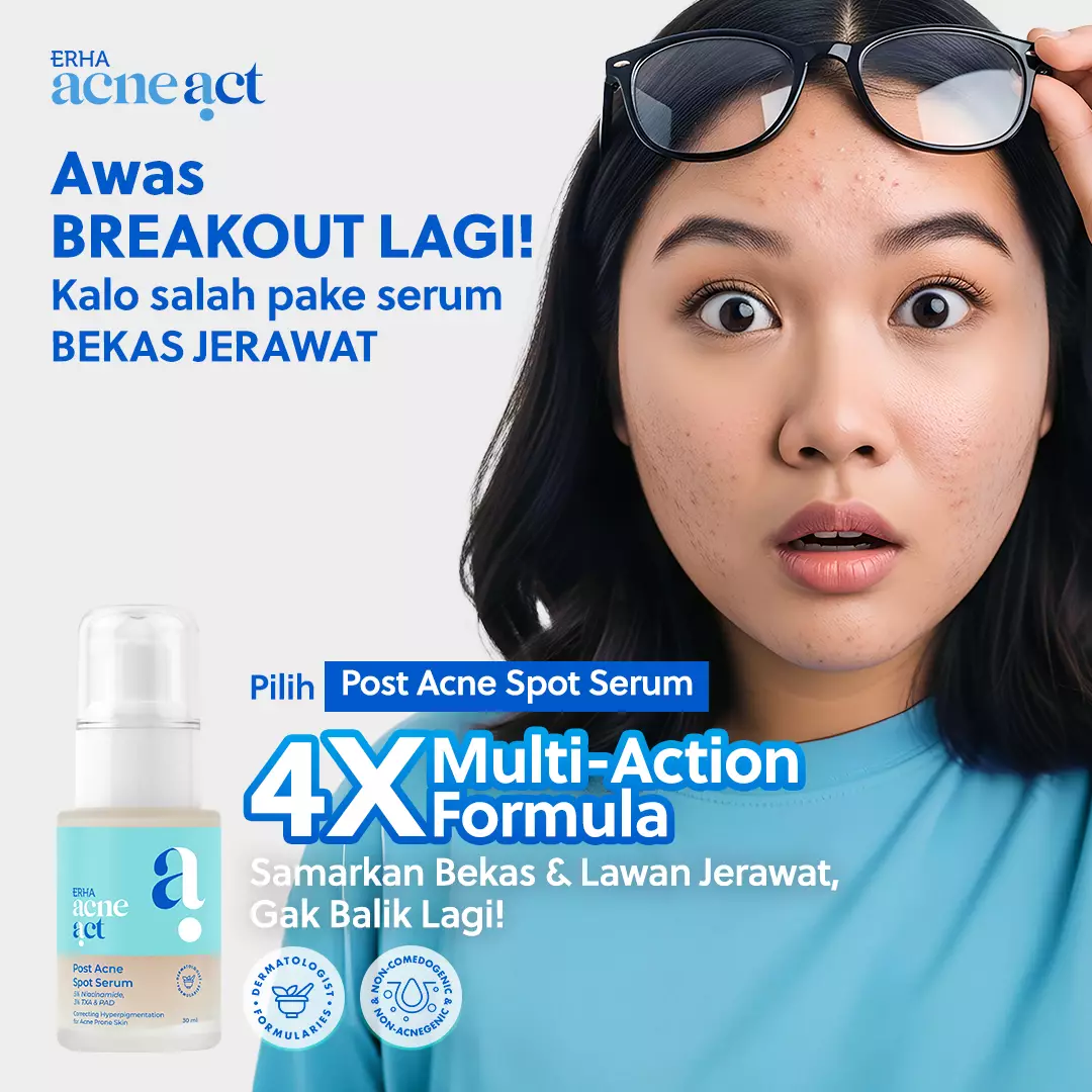 ERHA Acneact Post Acne Spot Serum 30ml - Serum Bekas Jerawat | Tranexamic Acid | Niacinamide