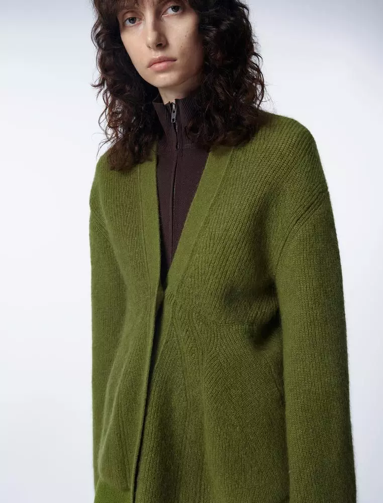 V-Neck Knit Cardigan