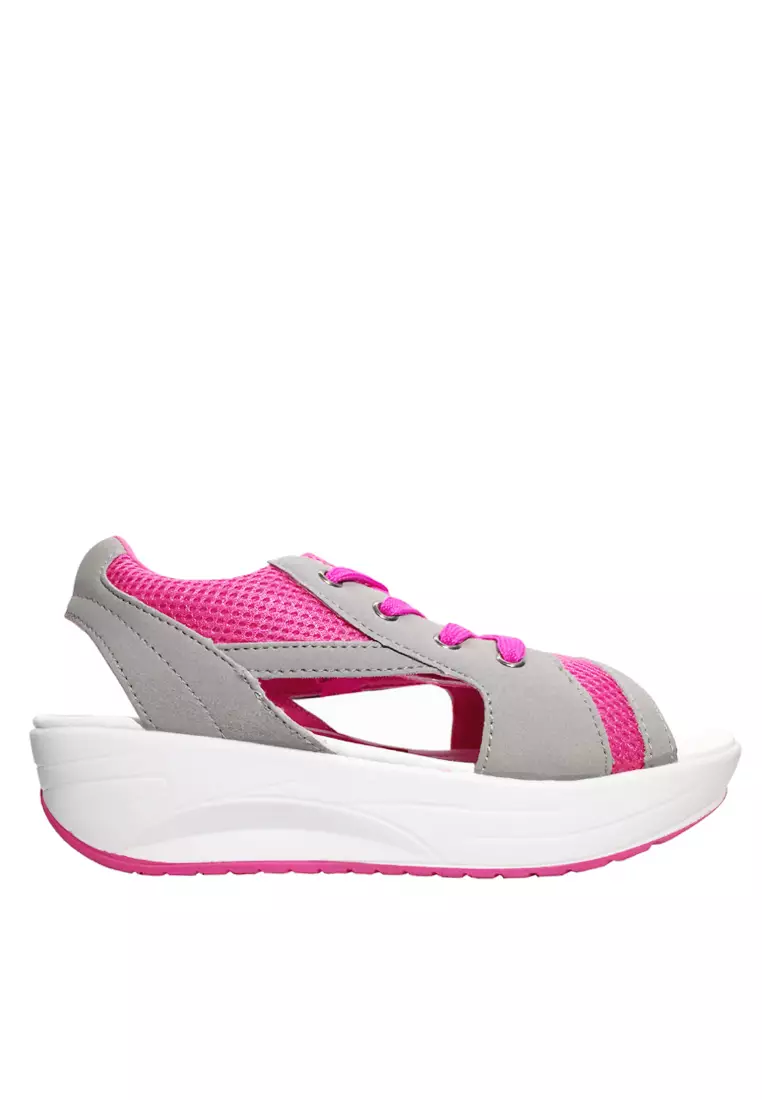 Discount on Twenty Eight Shoes  shoes - SKU: Mesh Lace Up Rocking Sandals VC2717