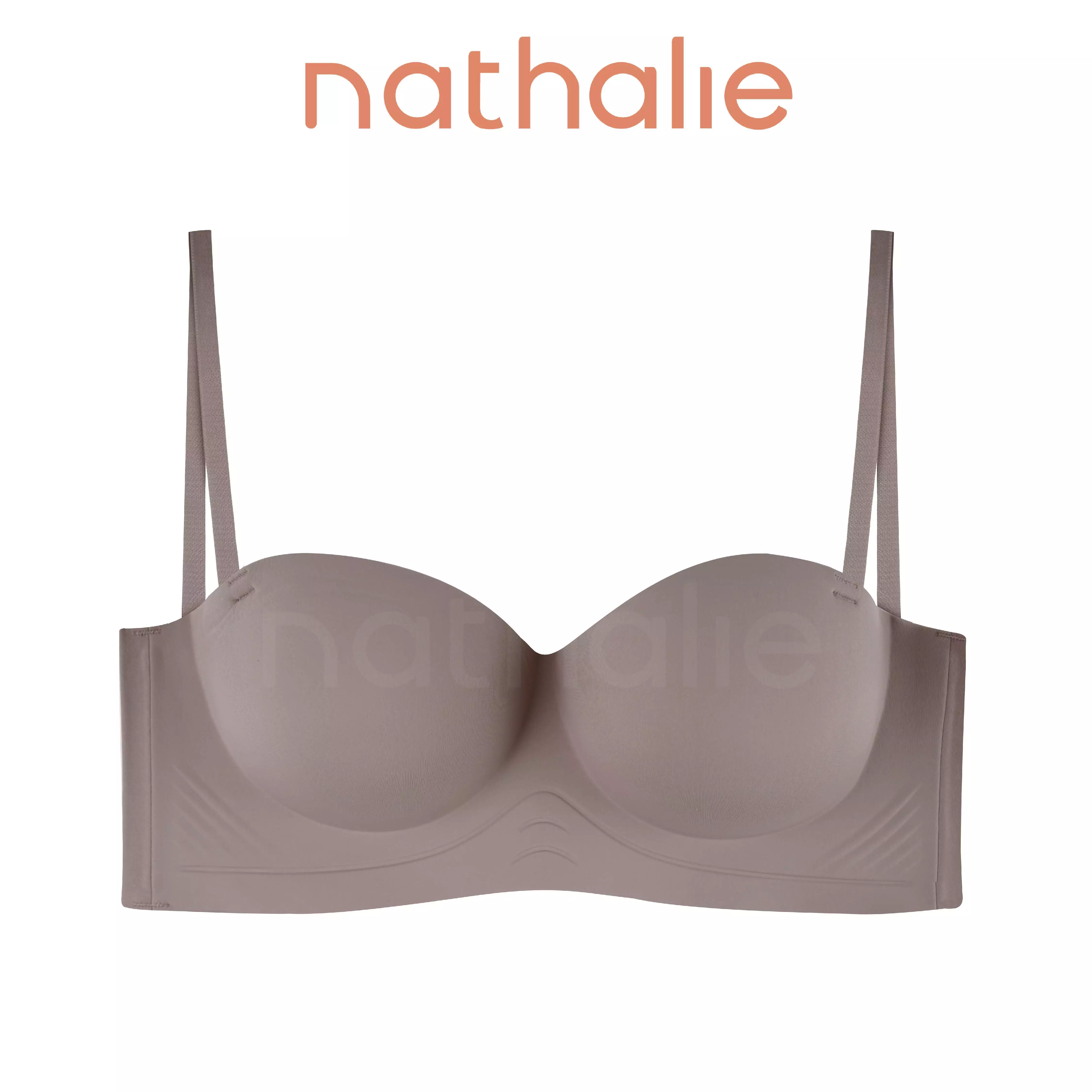 Nathalie Push-Up Strapless Bra NTB 3478 - Coklat