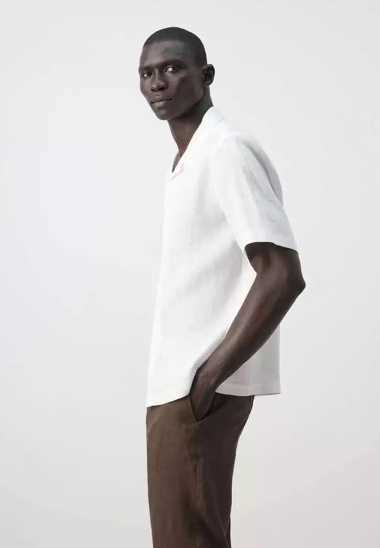 Regular-Fit 100% Linen Shirt