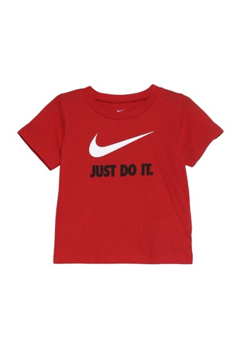 Nike red Nike Boy Toddler's Swoosh Just Do It Short Sleeves Tee (2 - 4 Years) - University Red 10E08KAAB2A5C9GS_1