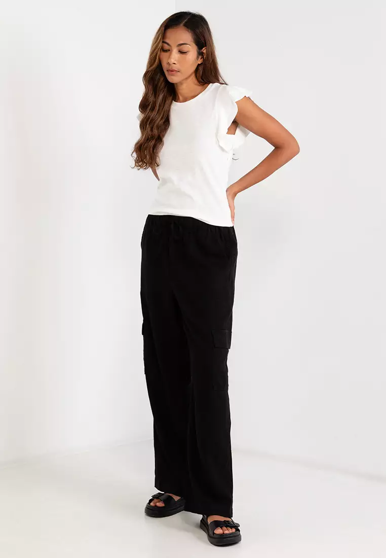 Gap white linen pants on sale