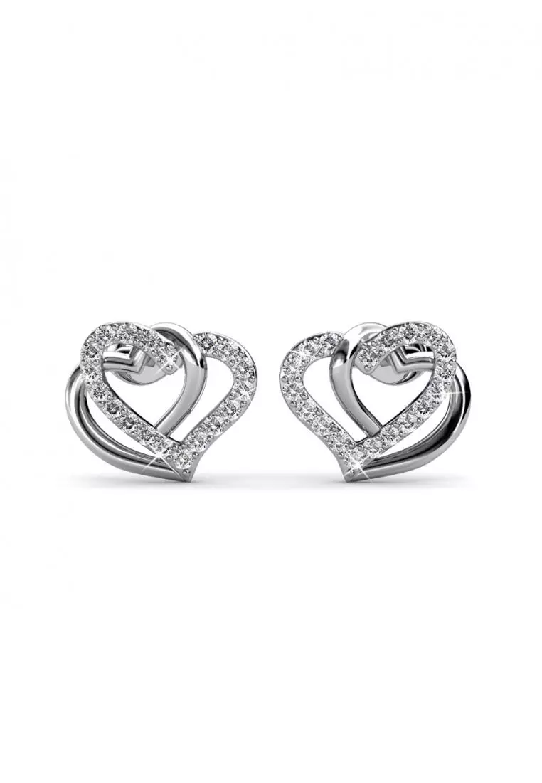 Vena Love Earring - Anting Crystal Swarovski by Her Jewellery