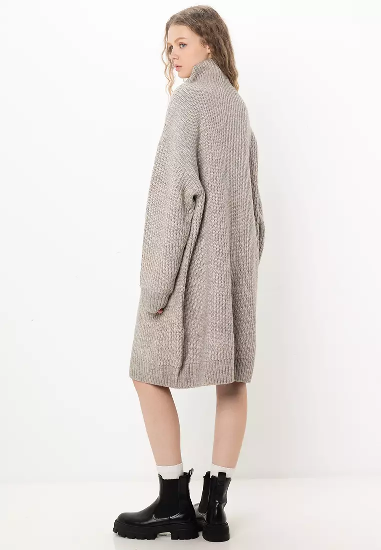 Chunky Rib Knit Jumper Dress