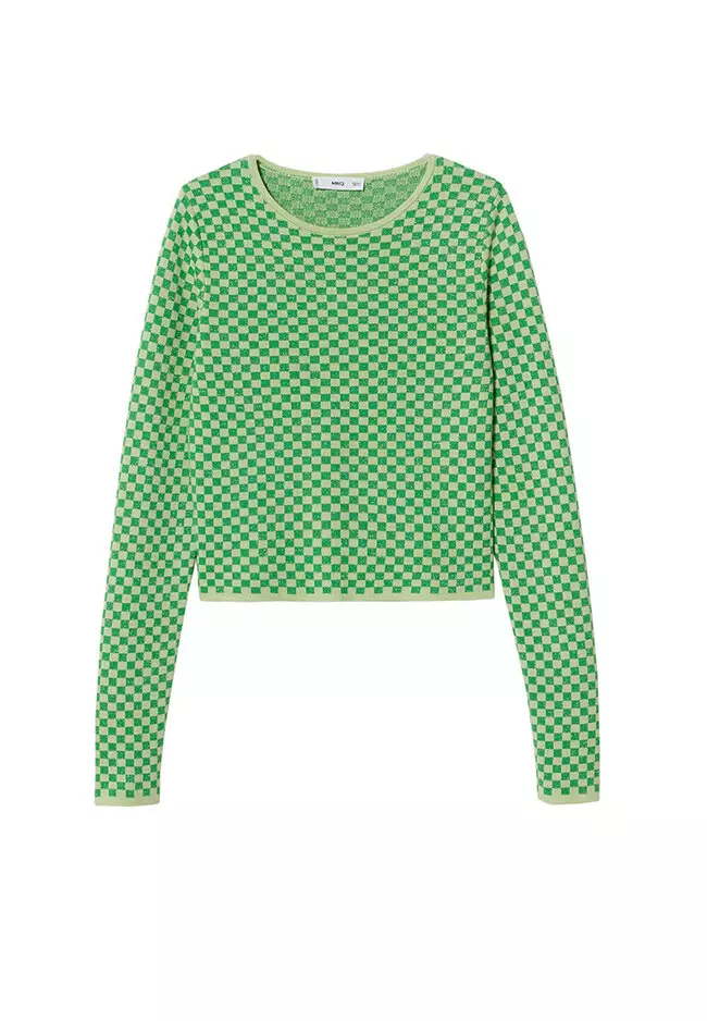 Checks Knitted Sweater