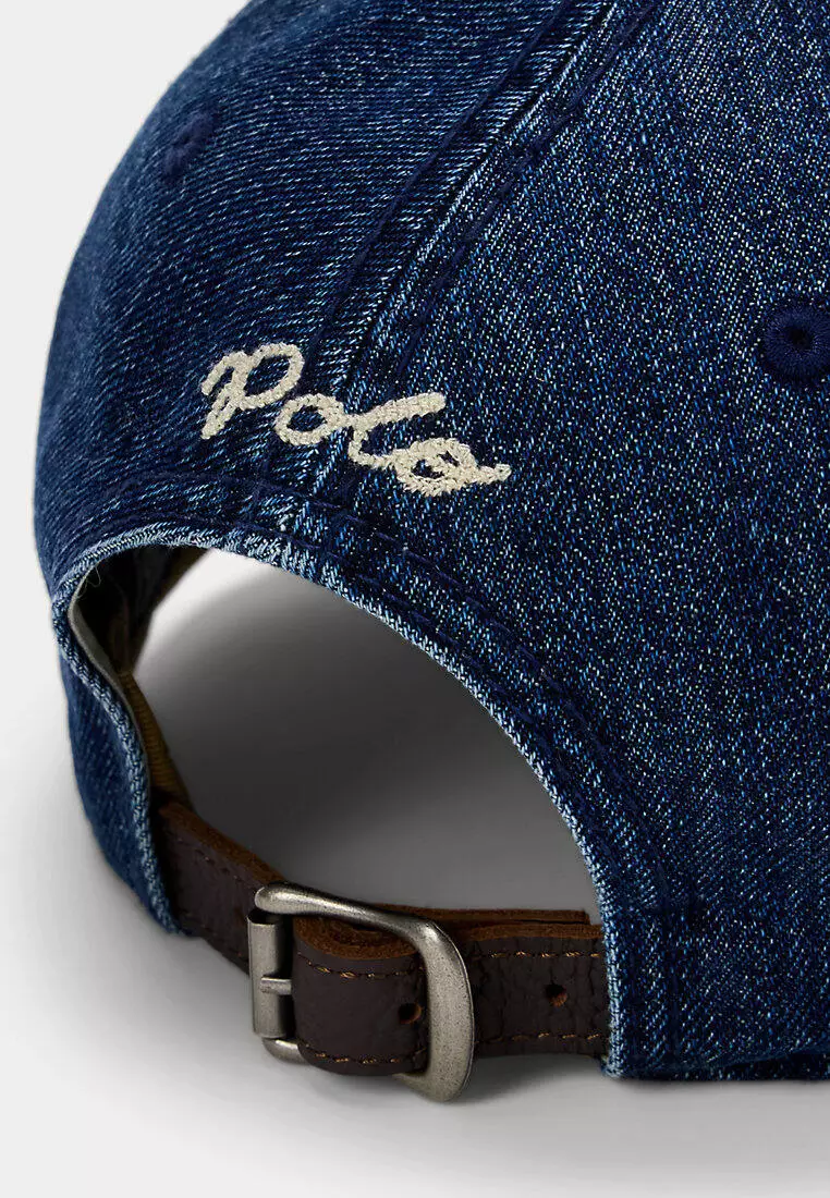 The Ralph Logo Denim Ball Cap