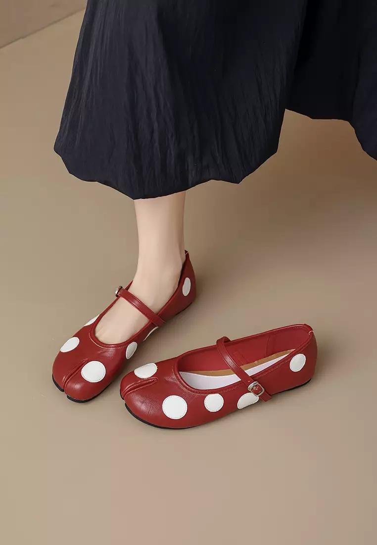 Tabi Polka Dot Mary Jane Shoes WW8293-2