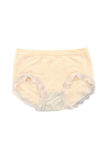 LYCKA beige LUV9014-Lady Basic Seamless Breathable Panty-Beige 4FC26US2967BA9GS_1