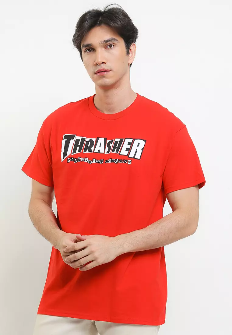 T Shirt Kaos Thrasher Original Kaos Thrasher Reputable (Pink And