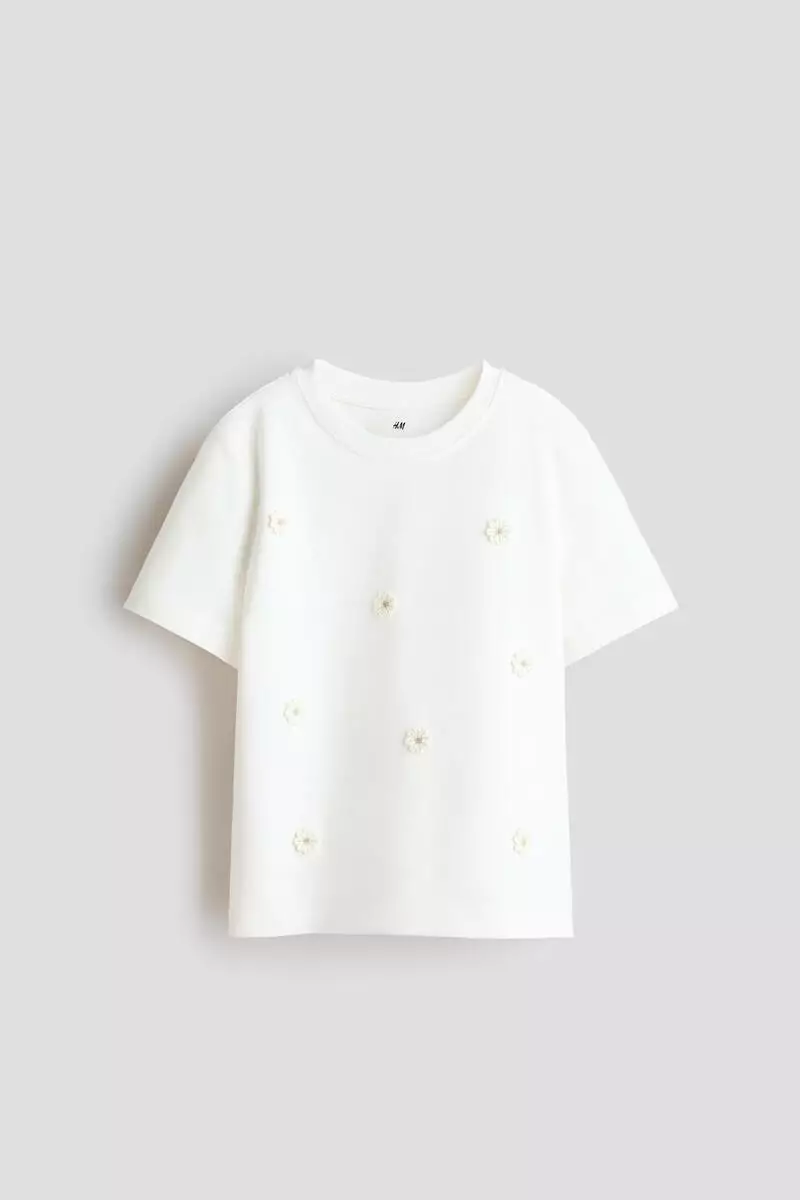 Motif-detail t-shirt