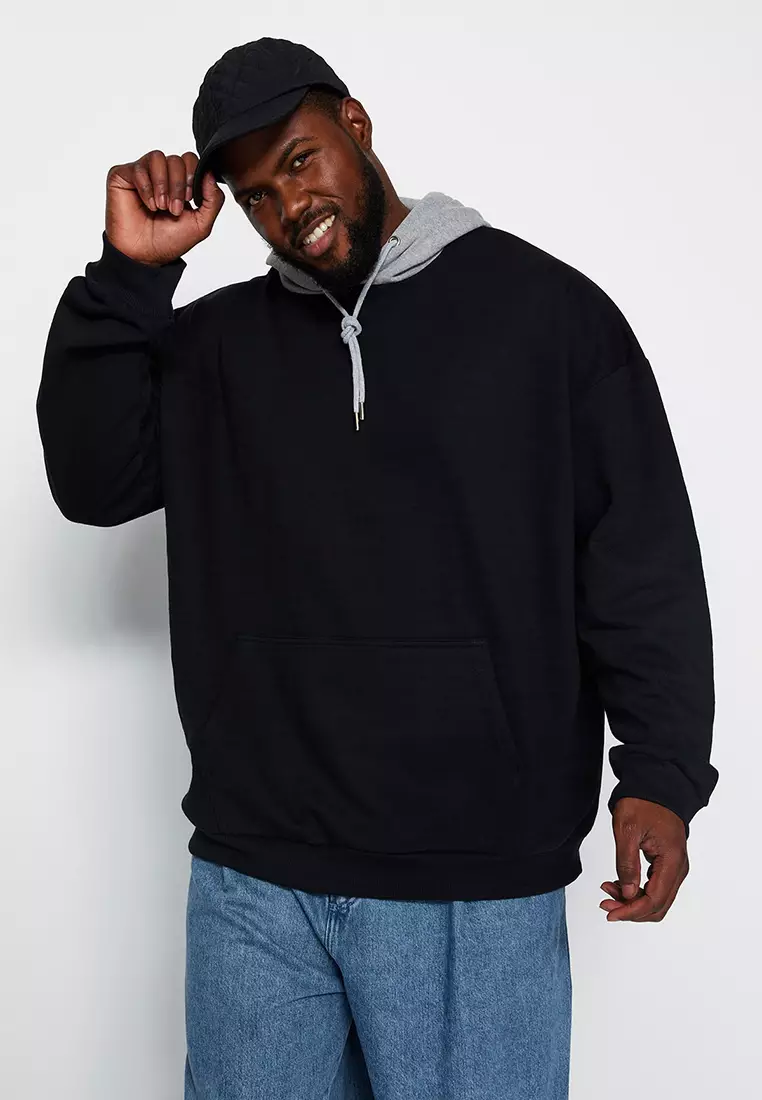 Plus size black hoodies new arrivals