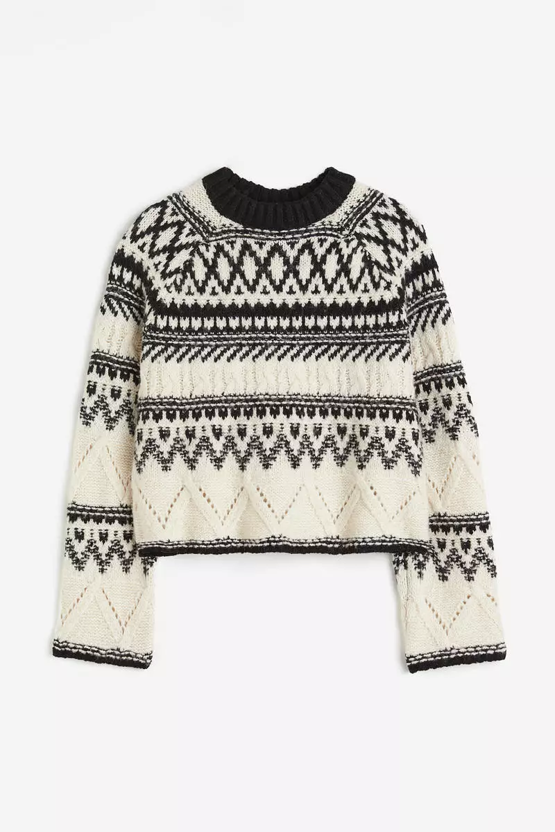 Jacquard-knit jumper