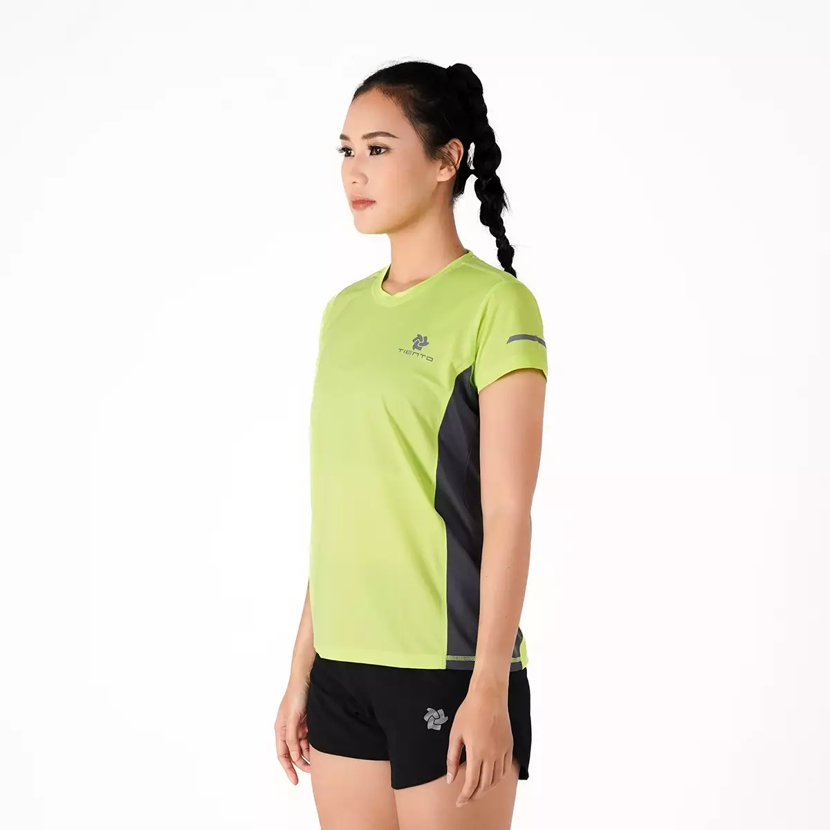 Tiento Kaos Olahraga Lari Baju Running Gym Dry Fit X-Lite Neo Wanita