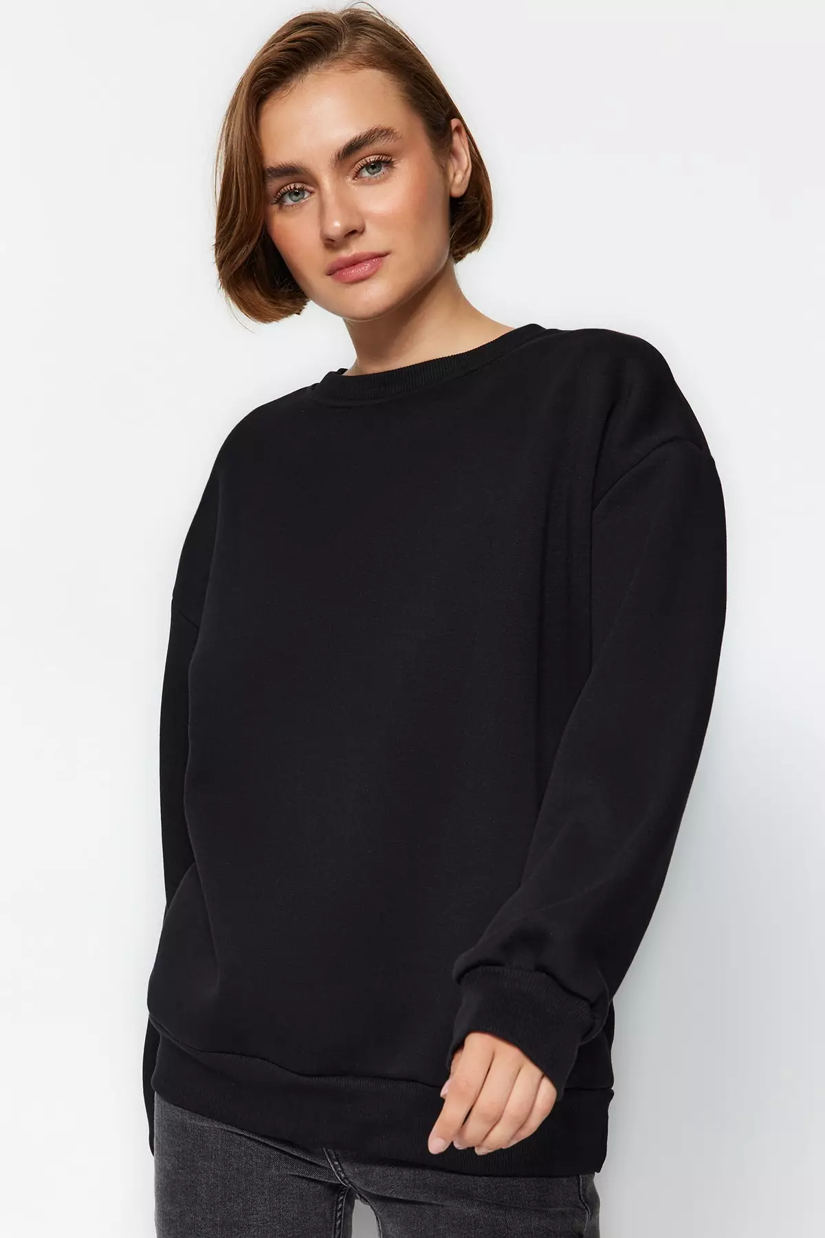 Oversized Fleece Inner Sweatshirt