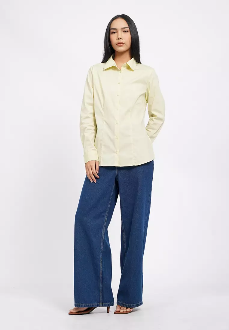 Basic Slim Fit Long Sleeve Shirt