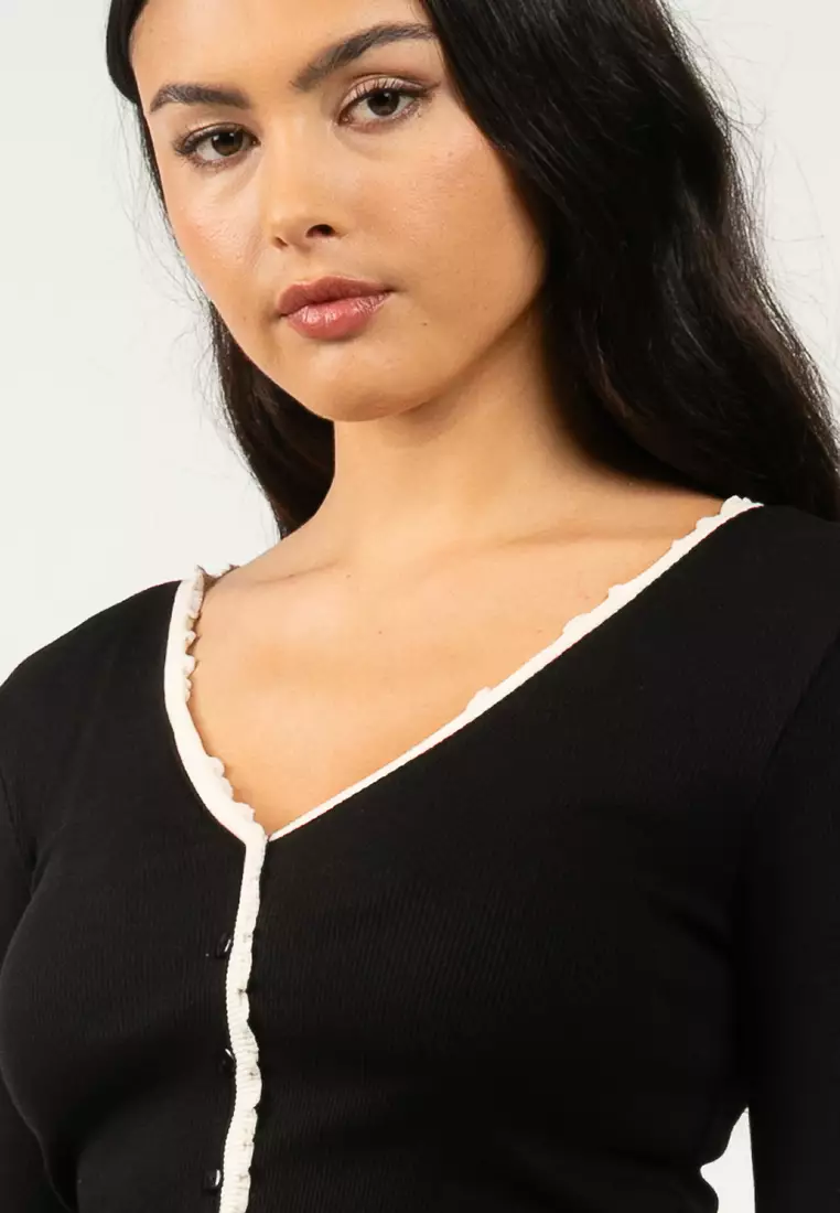 Buy ONLY Long Sleeve Button Cardigan 2026 Online | ZALORA