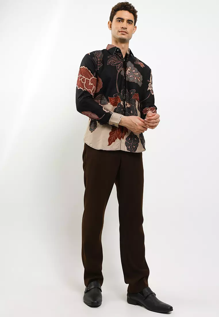 Pradipta Kemeja Batik Exclusive Premium Pria Casual Modern Lengan Panjang