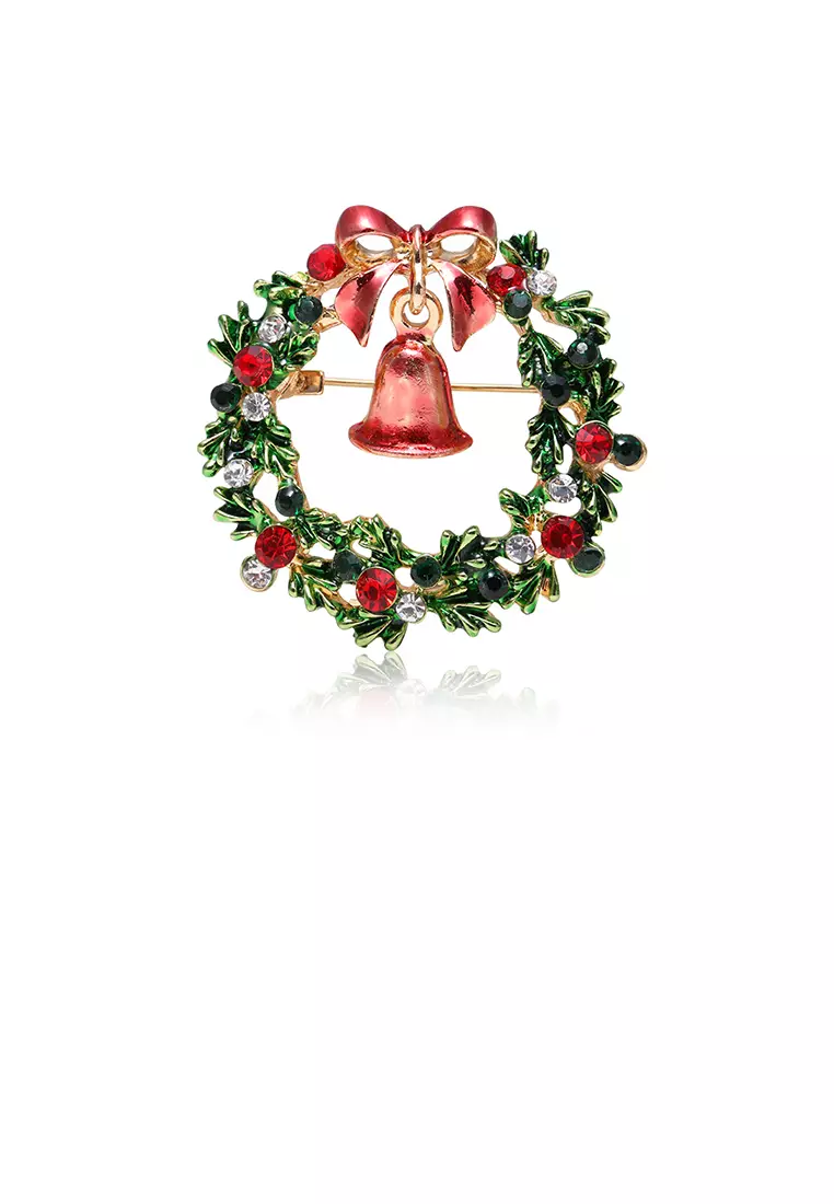 Gold wreath brooch store