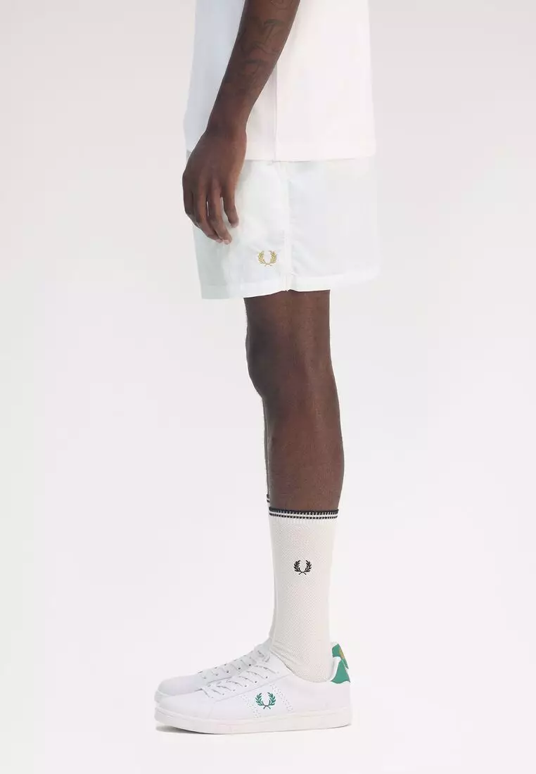 Fred Perry S9103 Taslan Tennis Shorts (White)