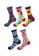 Kings Collection white Set of 5 Pairs Geometric Pattern Cozy Socks (One Size) (HS202313-317) 8CC8AAA21E14DCGS_1