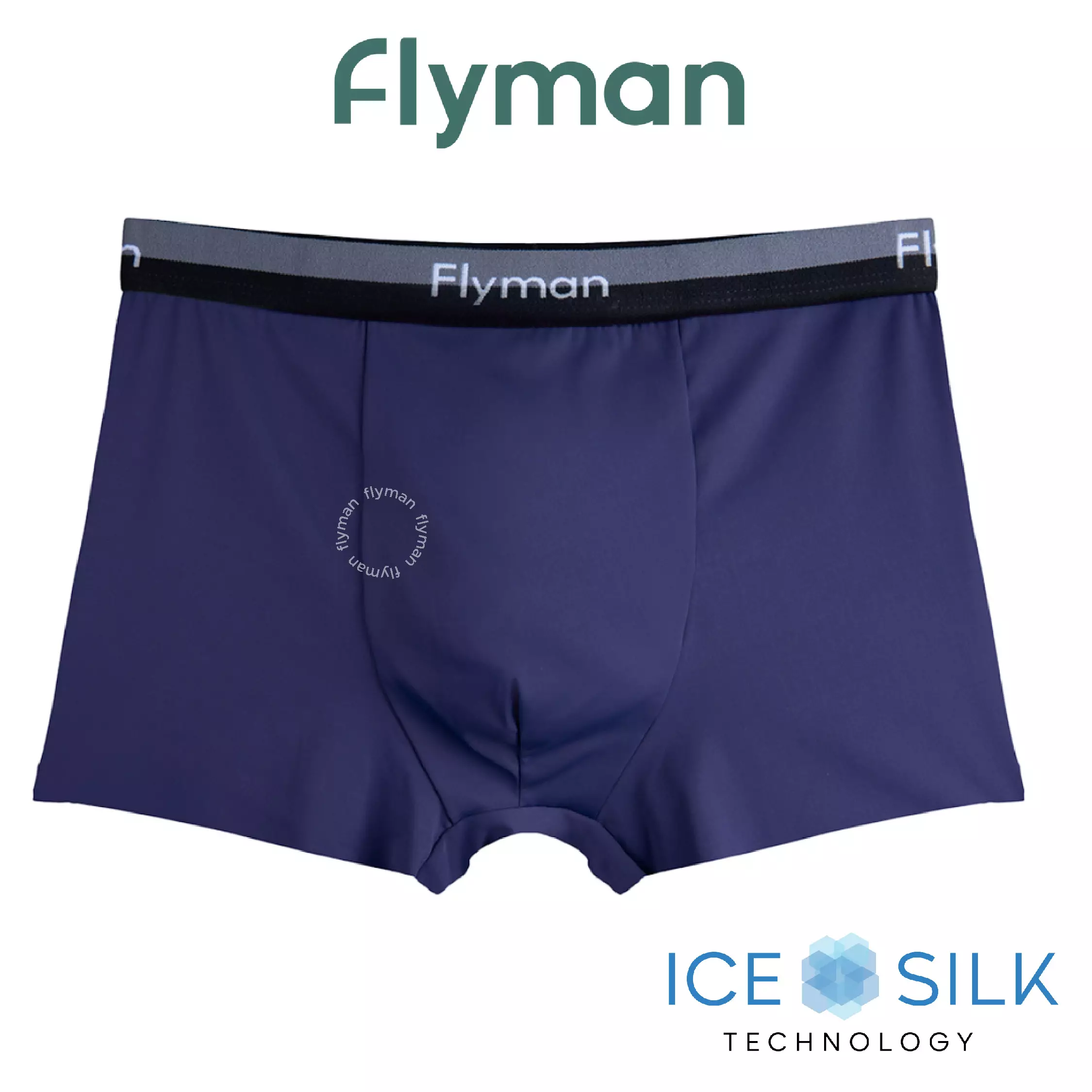 Jual FLYMAN Flyman Ice Silk Boxer 1 pcs FM 3425 - Midnight Original ...