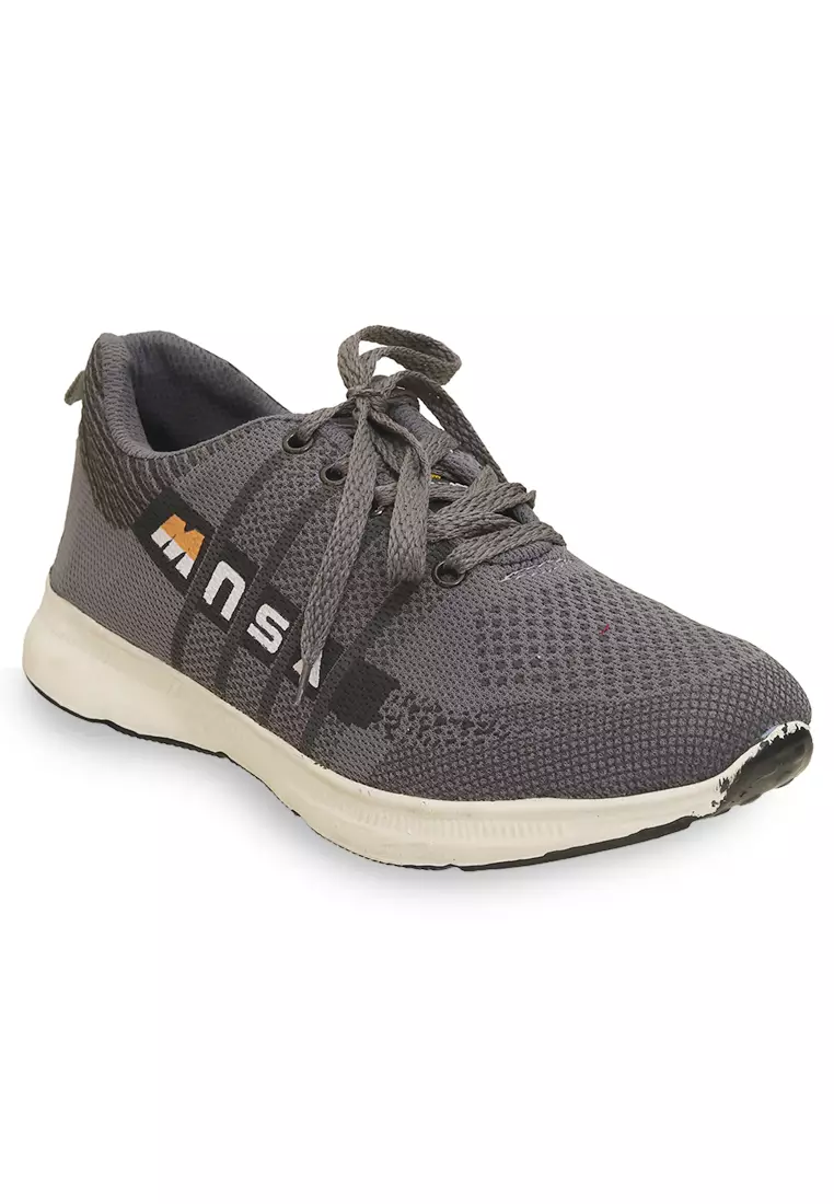 Ahya Sepatu Sneakers Tali Pria Wanita Desain MNSA Sporty Shoes Material Canvas ORIGINAL - Gray