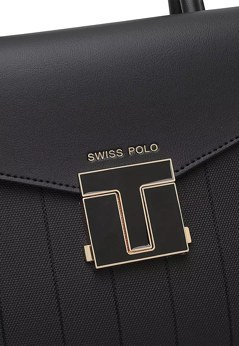 Women's Top Handle Bag / Sling Bag / Crossbody Bag / Shoulder Bag (Tas Tangan / Tas Selempang / Tas Bahu) - Hitam