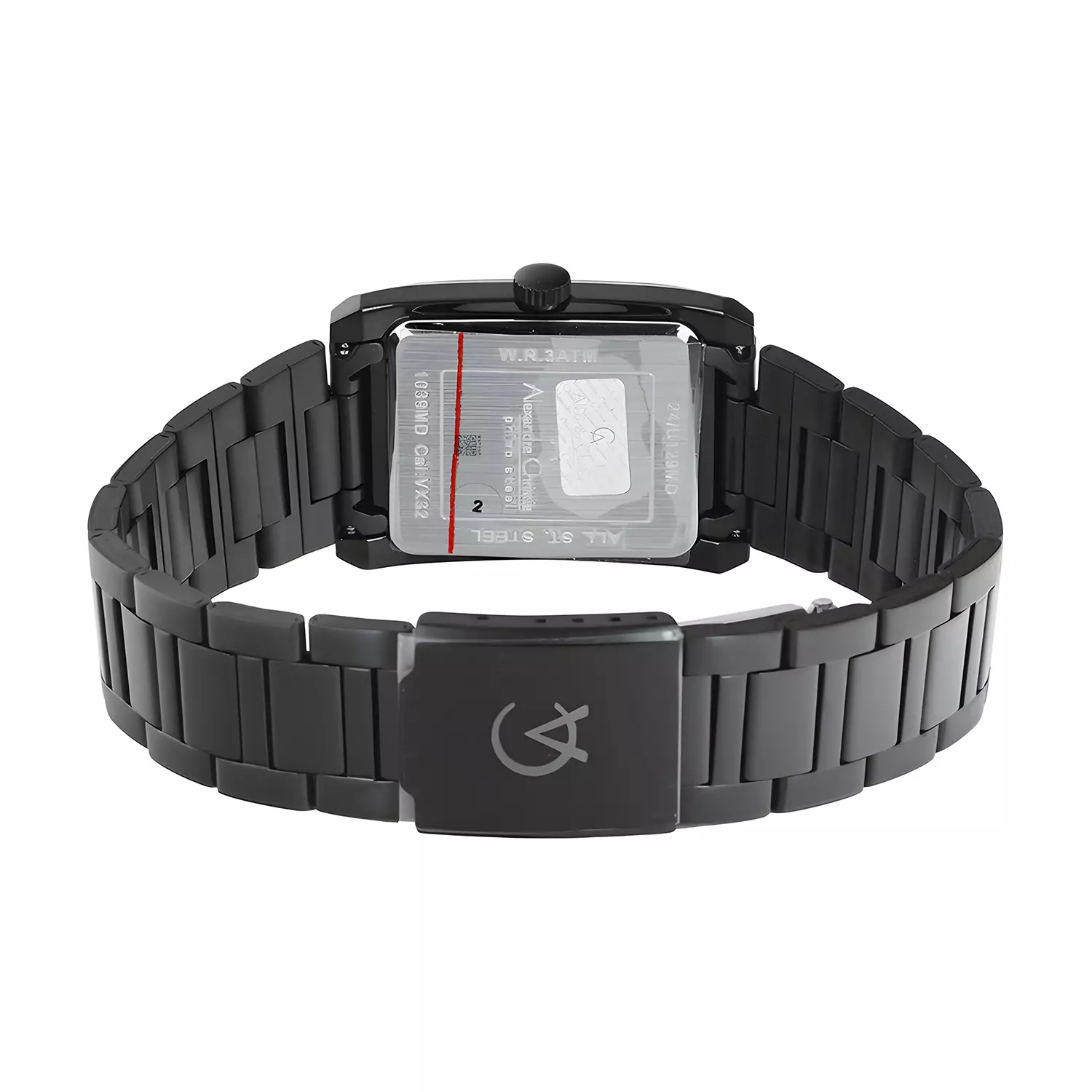 Alexandre Christie Primo Steel - Jam Tangan Analog Pria - Black Dial - All Black Stainless Steel - 1039 MDBIPDGRG