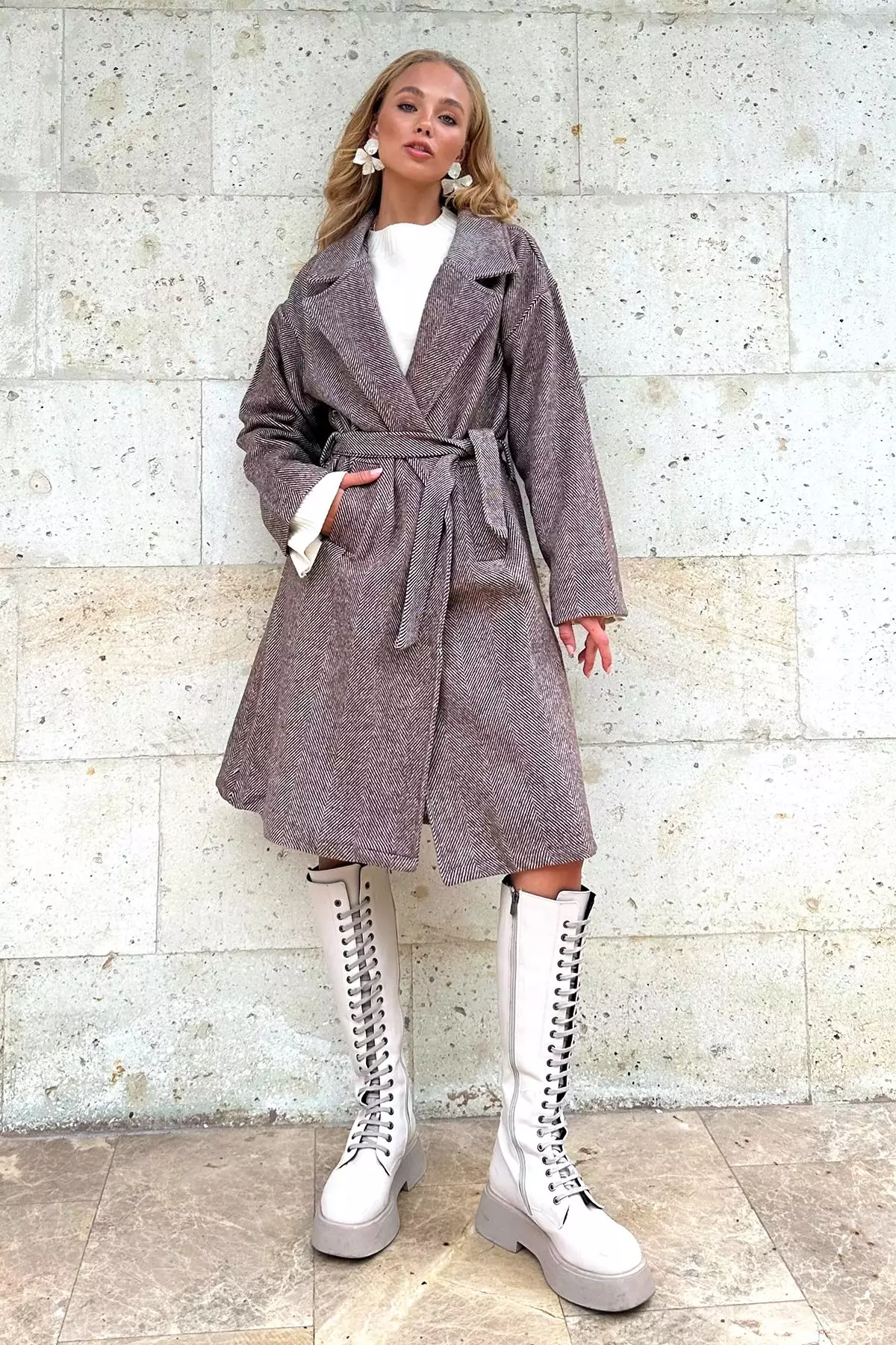 Long Belted Coat