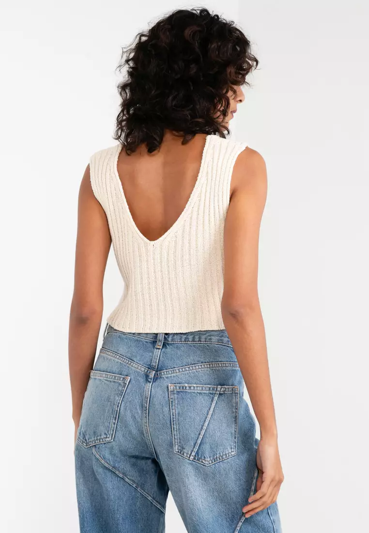 Buy ASOS Design Petite Ruched Front Knitted Top 2025 Online
