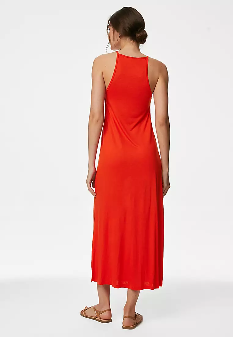 Jual Marks & Spencer Jersey Halter Neck Midaxi Beach Dress Original ...