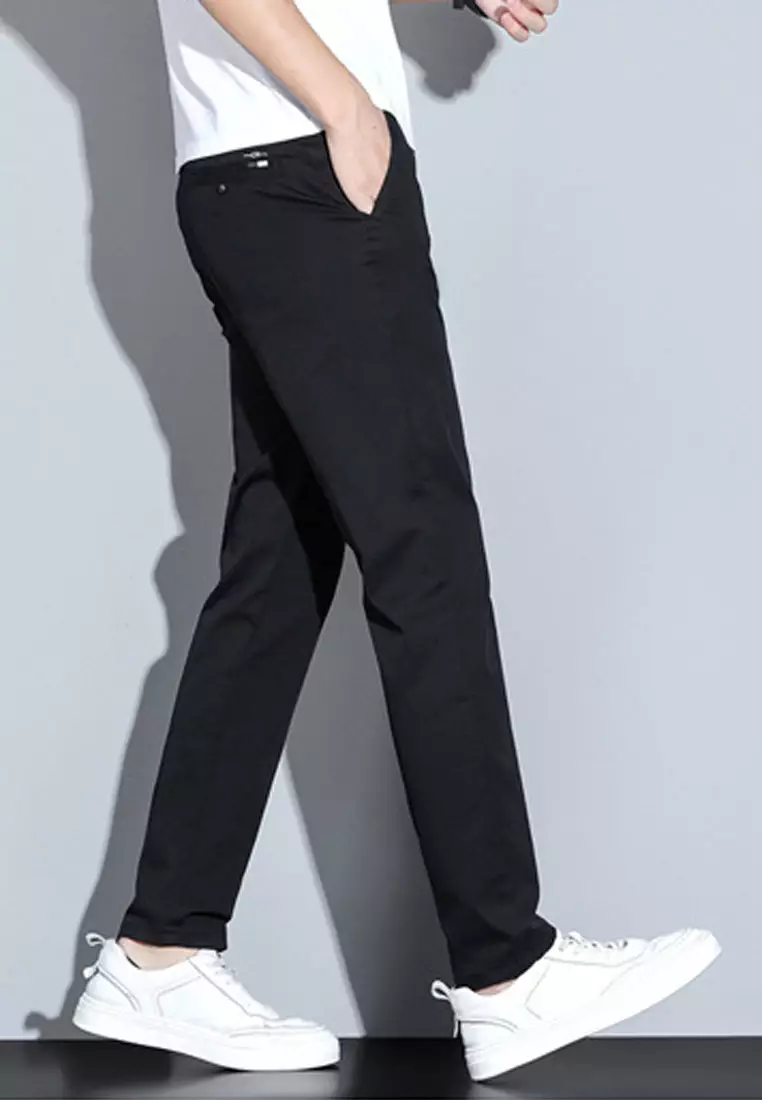 Elasticated Waist Slim Trousers