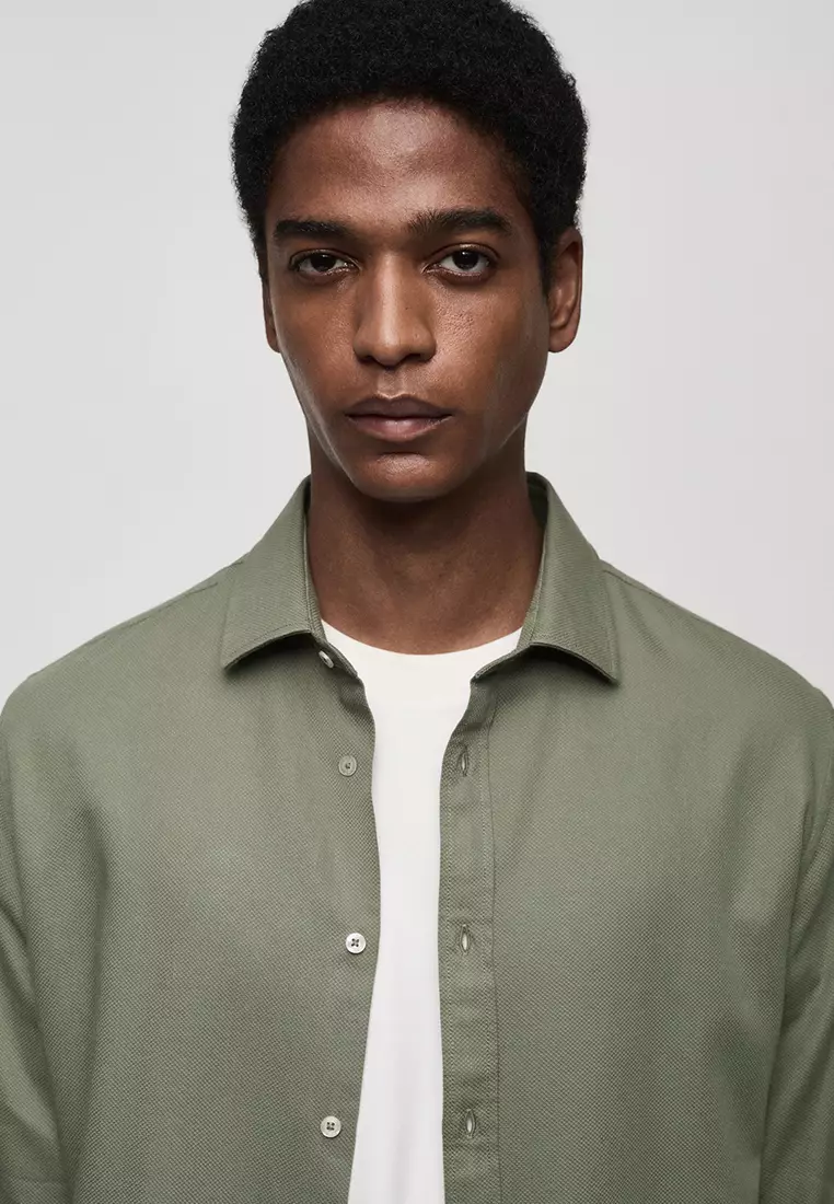 Mango dress shirt best sale