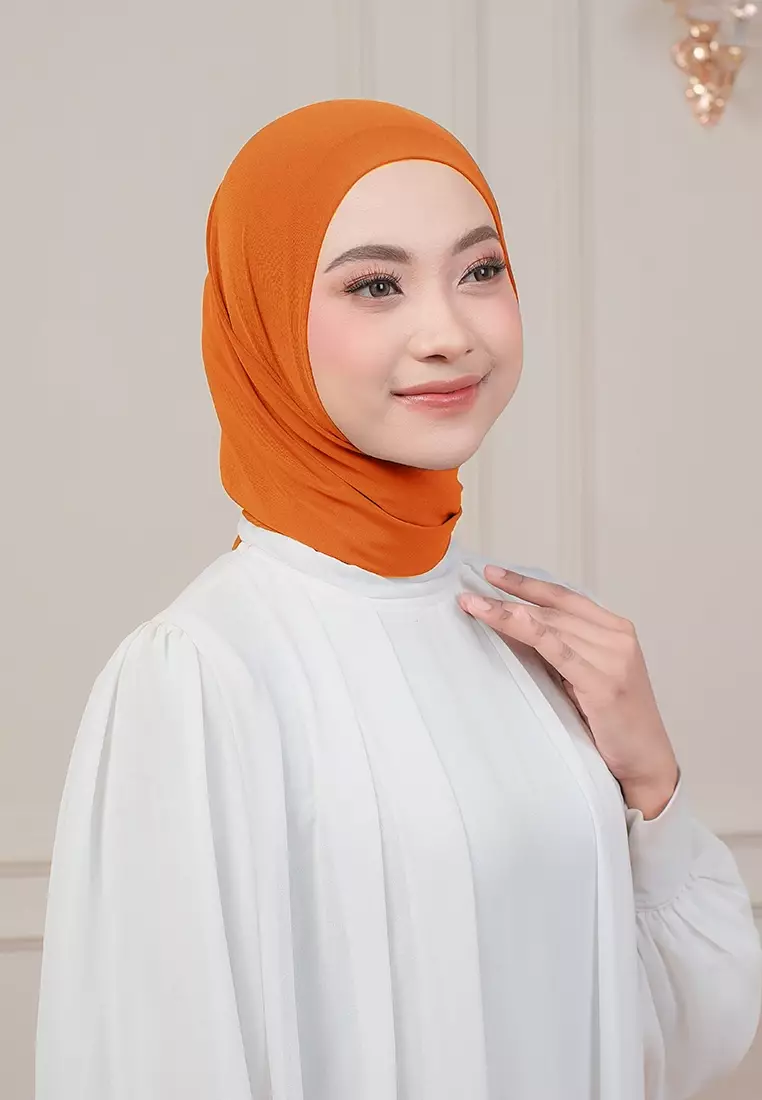 HIJAB INSTAN QIARA - ORANGE